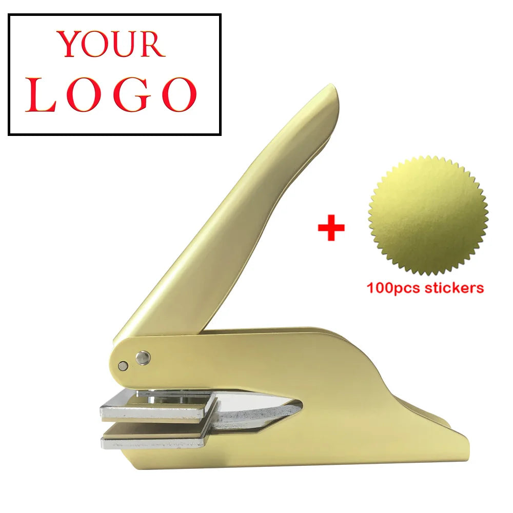 Embosser Stamp LOGO Customized Wedding Library Book Private Seals Customization Envelope Party Invitation Embossing Stamps DIY