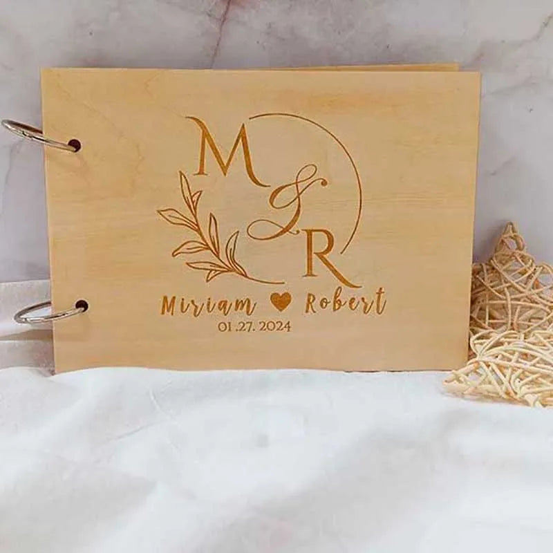 Custom Wedding Guestbook Rustic Wedding Decoration Mariage Signature Guestbook Party Decor Favor Anniversary Wedding Gifts