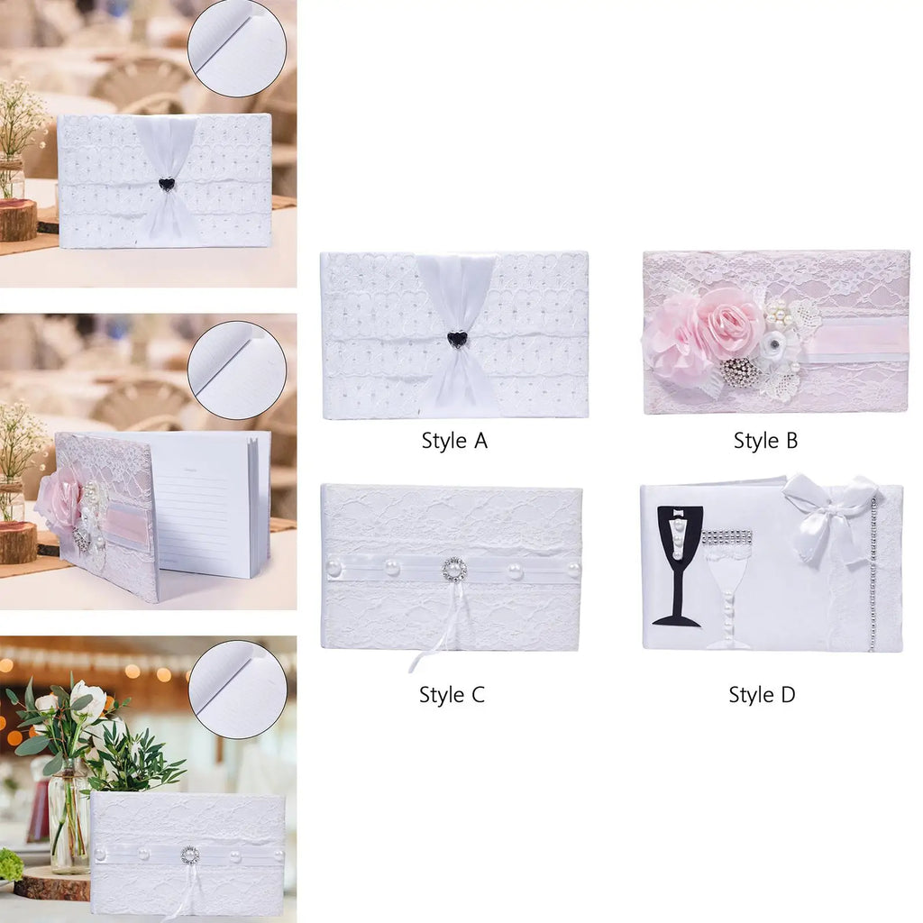 European Wedding Guest Book Guest Signing Book for Birthday Graduation Party