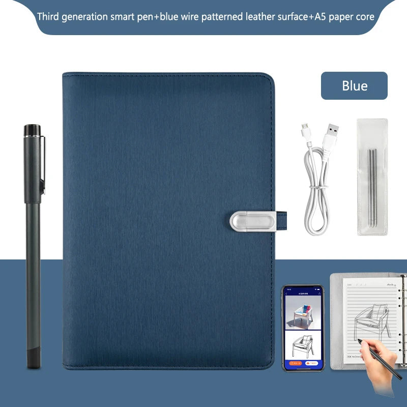 Digital Handwriting Note Book Smart Sync Pen Diary Writing Set Cloud Notebook AI,Voice Drawing Bluetooth Real-time Transmission