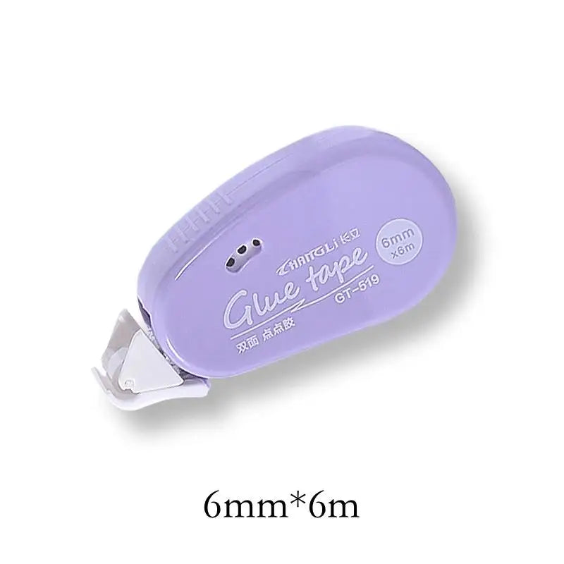 6m*6mm Double Sided Adhesive Dots Tape Handbook Glue Tape DIY Scrapbooking Collage Roller Glue Stationery Office School Supplies