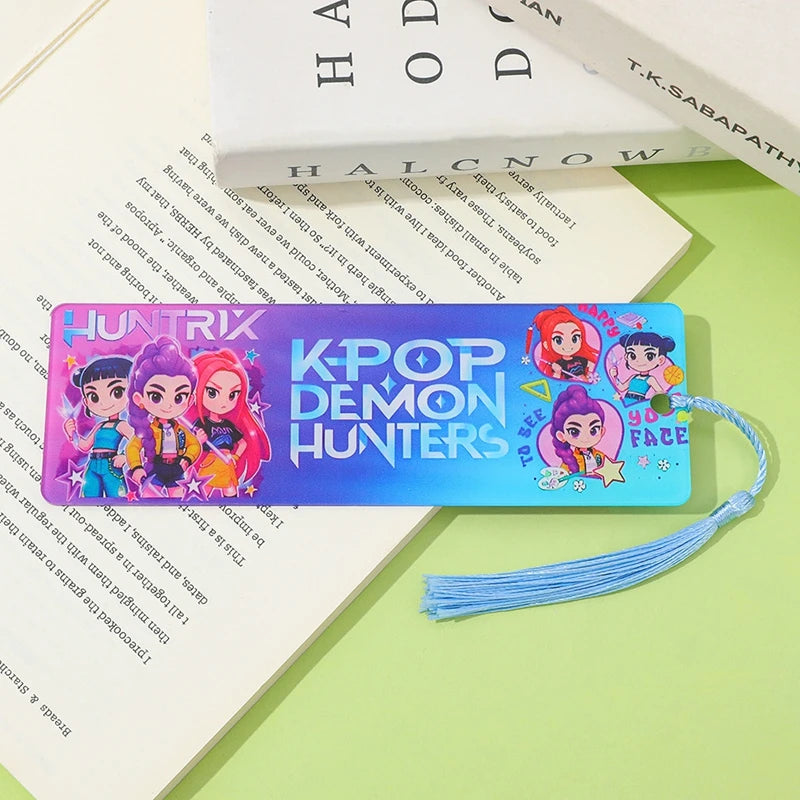 Kpop DDemon Hunter Notebook Acrylic Loose Leaf A7 Notebook Creative Rumi Mira Zoey Saja Cartoon DIY Notebook Student Stationery