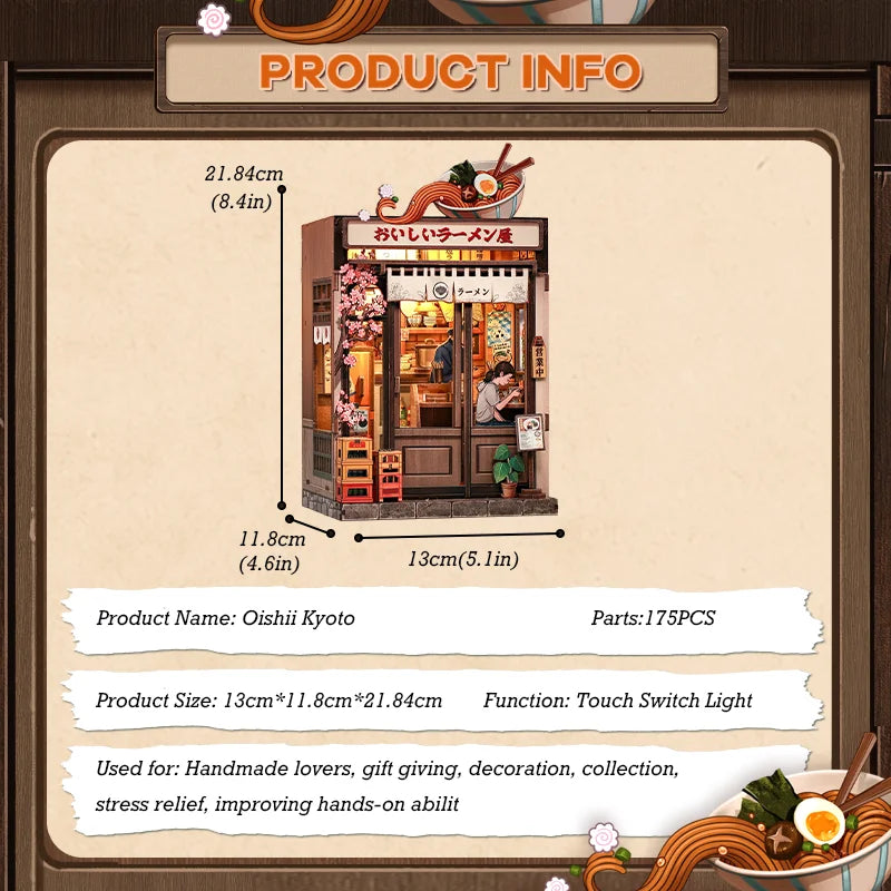 CUTEBEE DIY Book Nook Wooden Dollhouse Miniature 3D Bookshelf Insert for Christmas Birthday Gift Unique Home Decor for Adults