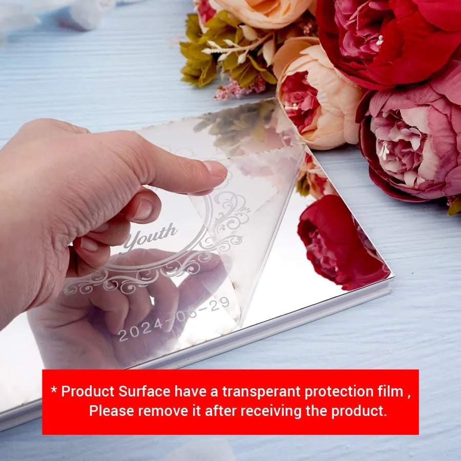 Personalized Anniversary Gift Wedding Guestbook Custom Wedding Book to Sign for Guests Baptism Mariage Decoration