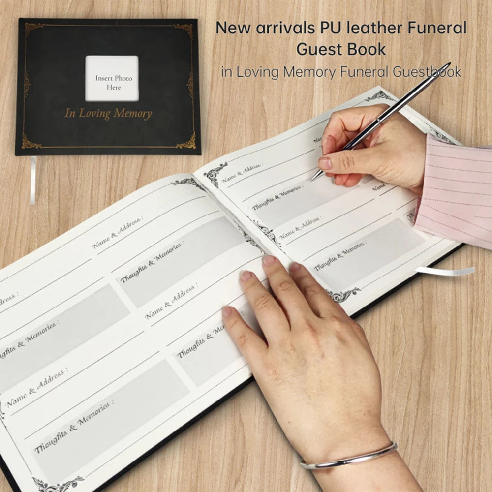 Funeral guest book Signature Funeral reception sign-in book Souvenir photo album Birthday Anniversary Love memorial service