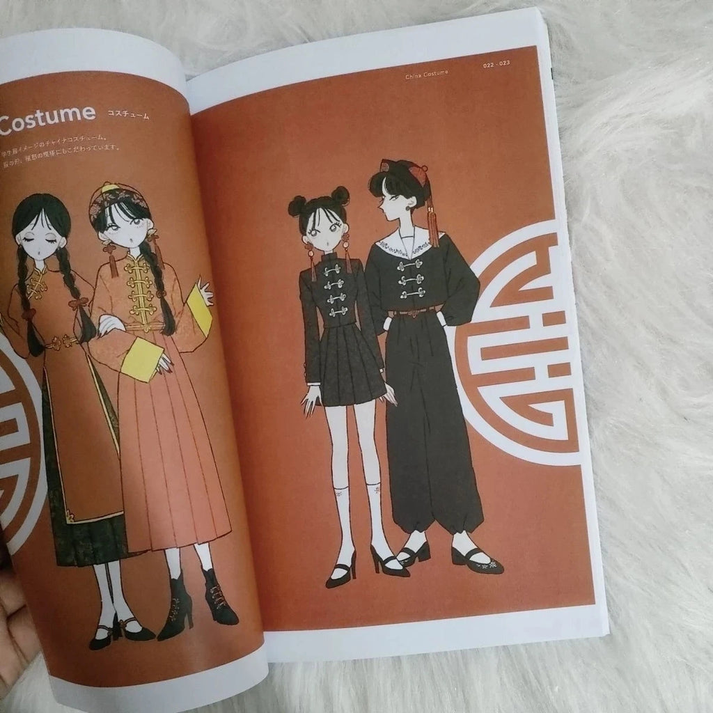 English Version Japan Illustrator Fashion Illustration Book Illustrated Collection Of Japanese Fashion Clothing Album Art Book
