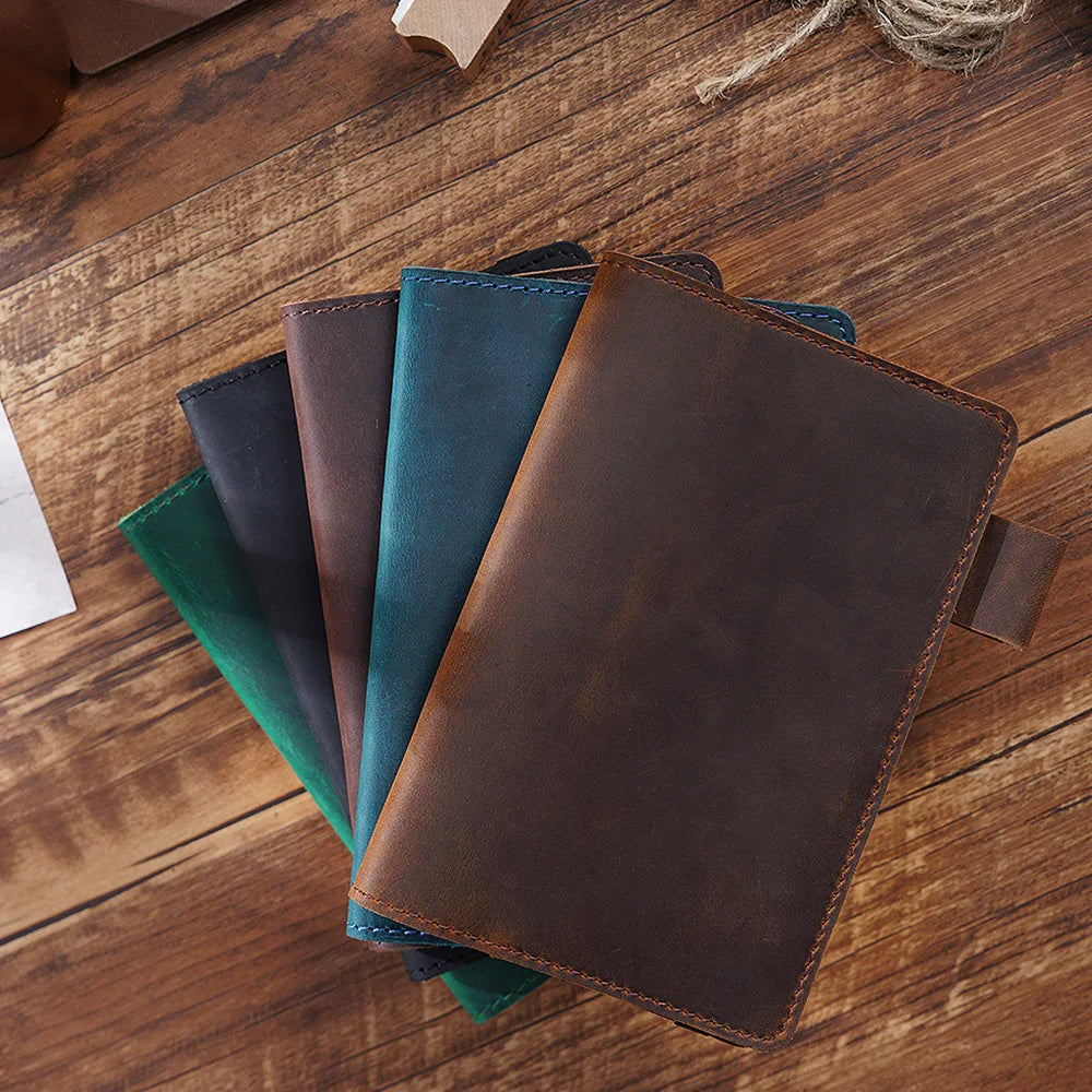 Travel Note Book Wax Thread Sewing Journal Genuine Leather Notebook Handmade DIY  Men Women Exquisite Gift Retro Durable Planner