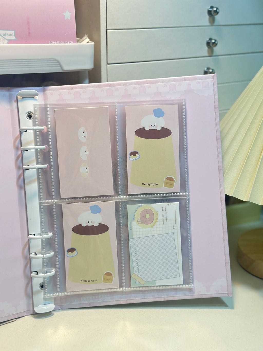 Cute Ragdoll Binder A5 4 Grid 3inch Photocard Holder Idol Photo Collect Book Card Album for Polaroid instax Girl Gift