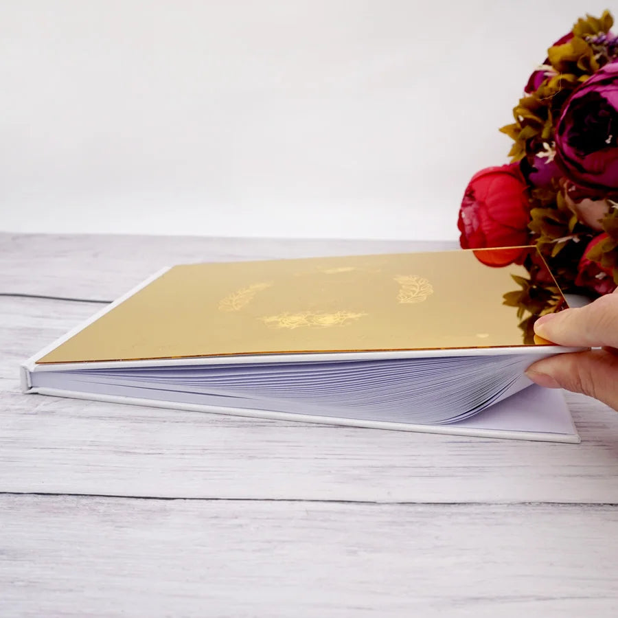 Personalized Signature Guest Book Custom Acrylic Mirror Bride & Groom Name Wedding Gift Bridal Shower Festive Party Supplies