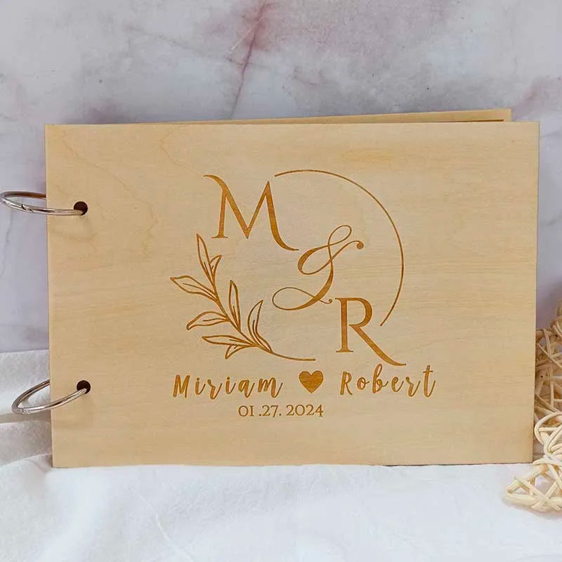 Custom Wedding Guestbook Rustic Wedding Decoration Mariage Signature Guestbook Party Decor Favor Anniversary Wedding Gifts