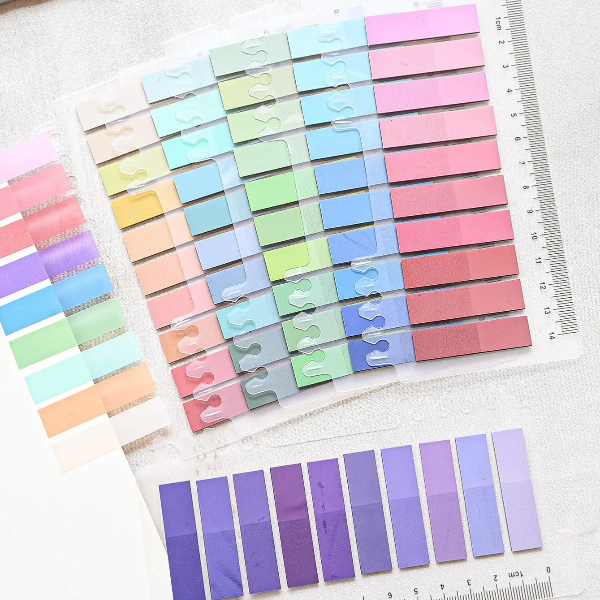 200 Sheets Transparent Sticky Notes Self-Adhesive Reading Annotation for Books Notepad Bookmarks Memo Pad Index Tabs