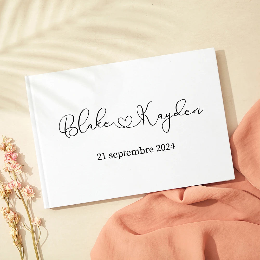 Guest Book Alternative, Wedding Guest book, Personalized Guestbook, Custom Guest Book, Scrapbook Photo Album, Rustic Wedding Dec