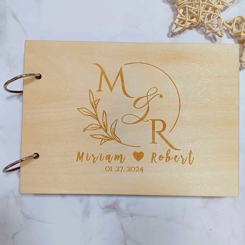 Custom Wedding Guestbook Rustic Wedding Decoration Mariage Signature Guestbook Party Decor Favor Anniversary Wedding Gifts