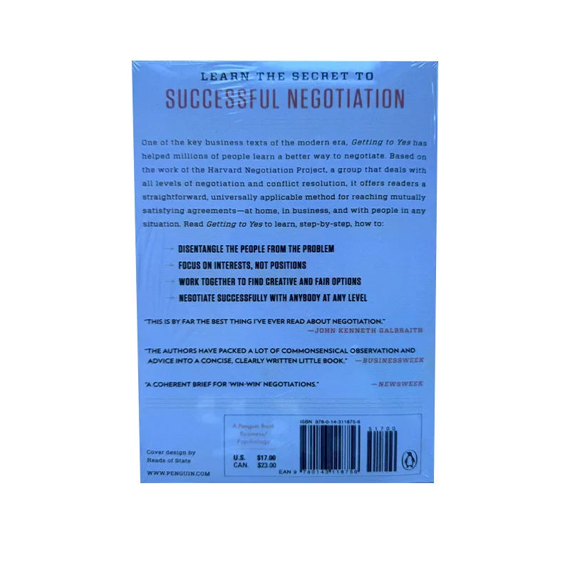 Getting To Yes Negotiating An Agreement Without Giving In Paperback Book In English