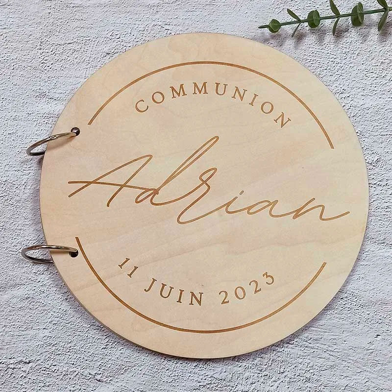 Personalized Wooden Guestbook Wedding Guestbook Baby Shower Decorations Boy Girl Party Supplies Communion Details For Guests