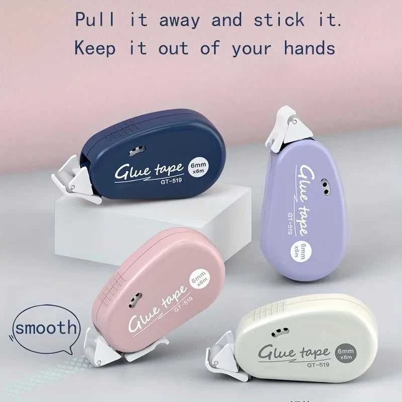 6m*6mm Double Sided Adhesive Dots Tape Handbook Glue Tape DIY Scrapbooking Collage Roller Glue Stationery Office School Supplies