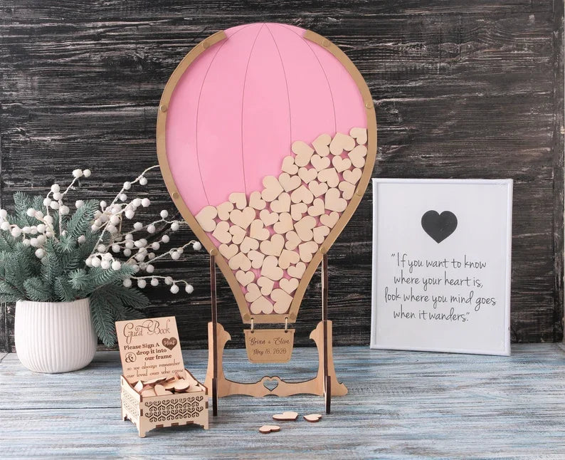 Alternative Up Guestbook, Custom Guestbook, Drop Box Guest Book, Baby Shower Guest, Wedding Guestbook, Guest Book Wish, Up Guest